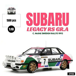 Otto Mobile otm1158 Ibgr 1/18 ~jJ[ W v|[Vf 1992N[EXG[f 2 Xo SUBARU - LEGACY RS (night version) Gr.A No.7 2nd RALLY SWEDISH 1992 COLIN McRAE - DEREK RINGER