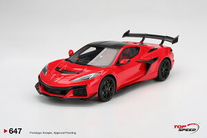 Top Speed 1/18 ~jJ[ W v|[Vf 2024Nf V{[ Rxbg CHEVROLET - CORVETTE ZR1 COUPE 2024 Torch Red bh