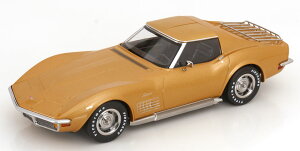 KK Scale 1/18 �~�j�J�[ �_�C�L���X�g���f�� 1972�N���f�� �V�{���[ CHEVROLET CORVETTE C3 1972 - WITH REMOVABLE ROOF PARTS- T Bar ���[�t�E���� �S�[���h���^���b�N