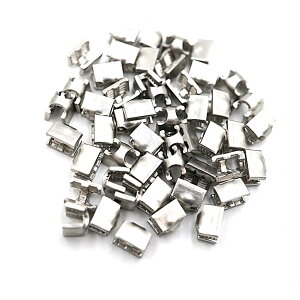 YKK 5号メタルファスナー用下止め 50個セット ニッケル・ゴールド・アンティーク 尻止め 一つ止め