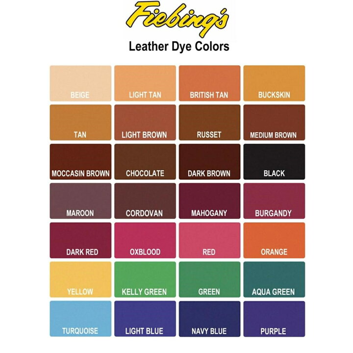 楽天市場】レザーダイ 皮革用染料 118ml 全19色 【FIEBING社】アメリカ 