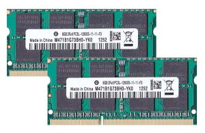 PC3L-12800S(DDR3-1600) SO-DIMM 8GB×2g Suhm[gPCp DDR3LΉf id1.35V  1.5V Ή)