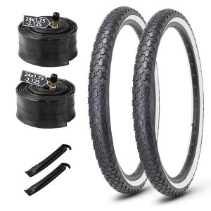 MOHEGIA 24×2.125C` ]ԃ^C: 2gZbg 24C` 57-507mm Sn`Ԍp^CAĎ`[u- N[U[/VeBoCN/MTB Ή- zCg TCh