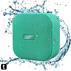 MIFA A1 グリーン Bluetoothスピーカー IP56防塵防水/お風呂/コンパクト/マカロン色で可愛い/完全ワイヤレスステレオ対応/True Wireless Stereo機能でステレオサウンド/12時間連続再生/ハンズフリー通話