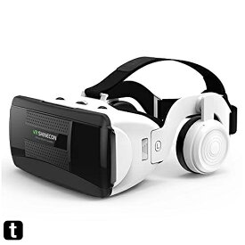 VRヘッドセット iPhone & Android 電話対応 バーチャルリアリティヘッドセットGoogle Cardboard 3D VRメガネ (2020VR8.0)