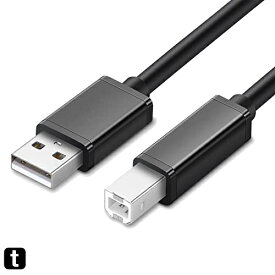 USB プリンターケーブル (0.5m)USB2.0 Type B ケーブル Canon/Epson/Brother/HPなどのプリン、スキャナー、ピアノ、DAC に対応 そのほかUSB(Bタイプ)機器