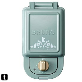 ブルーノ BRUNO ホットサンドメーカー 耳まで焼ける 電気 ムーミン シングル ブルーグリーン BOE050-BGR
