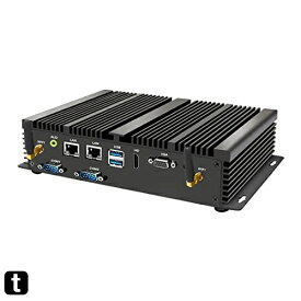 ミニPC i7-5500U、 メモリ8GB+256GB SSDファンレス小型PC/HDMI VGA 2画面同時出力可能/ 2* LAN / 4G SIMモジュールをサポート/Windows 10 Pro WOL 小型デスクトップパソコン