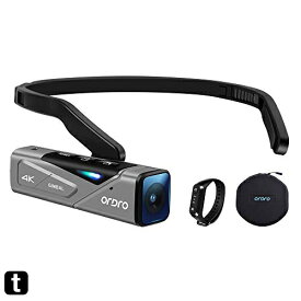 ORDRO EP7 4K ビデオカメラ FPV設計 60FPS ウェアラブル式ビデオカメラ、 IP65防水、 Vlogカメラ、 Wi-fiアプリ制御、 ジンバルスタビライザー、 リモートコントロール、 W1リモコン、 キャリングケース