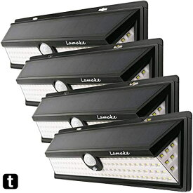 【Lamake】 高輝度 118LED 人感センサーライト 屋外 ソーラー充電 省エネ 三つ照明モード 夜間自動点灯 高輝度LED 防犯防災用 270°広角照明 IP65防水 屋内外照明 軒先 駐車場 庭先 玄関周りなど対応 日本語説明書付