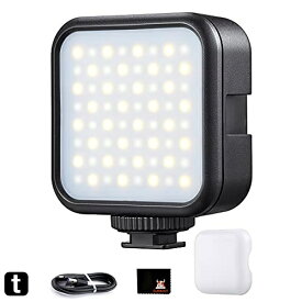 GODOX LED6Bi 6WバイカラーLEDビデオライトCRI95充電式1800mAhバッテリー3200K-6500K（9レベル）LITEMONSビデオ撮影、ポートレート、製品写真用のポケットサイズのフィルライト