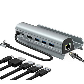 OBEST Steam Deck ドッキングステーション スチームデッキスタンド用ドッキングステーション 6-in-1 HDMI イーサネットポート付き ETHERNETインタフェース テレビ プロジェクター パソコン接続可能 急速充電