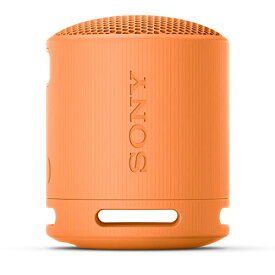 ソニー(SONY) ワイヤレススピーカー SRS-XB100:クリアな と重低音再生/防水・防塵対応 IP67/ロングバッテリー内蔵 約16時間/ハンズフリー通話対応/ステレオペア機能搭載/USB Type-C充電 オレンジ SRS-XB