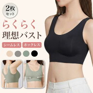 【1枚591円】2枚セット ナイトブラ ノンワイヤー シームレス ブラジャー レディース ストレスフリー ホッ…