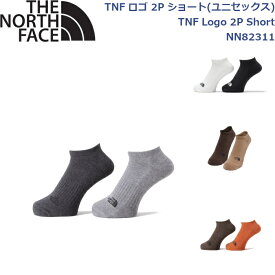 ノースフェイス 靴下 ソックス ユニセックス TNF ロゴ 2P ショート ライフスタイル アウトドア キャンプ TNF Logo 2P Short THE NORTH FACE NN82311