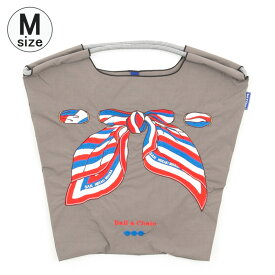 【正規品】ボールアンドチェーン エコバッグ ball&chain サンヒデアキミハラ SAN HIDEAKI MIHARA スカーフ SCARF チャコールグレー CHARCOAL GRAY Mサイズ Lサイズ ショッピングバッグ トートバッグ A4 刺繍 三原英詳 ball and chain