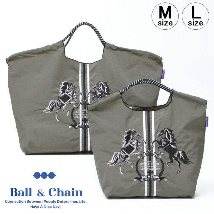 楽天市場】【正規品】ボールアンドチェーン エコバッグ ball&chain TWO 