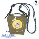 【正規品】ボールアンドチェーン エコバッグ ball&chain ミニショルダー D[di:] ディー CAT キャット KHAKI カーキ Sサイズ 刺繍 斜め掛け ショッピングバッグ トートバッグ 刺繍 ball and chain