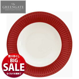 【LINE700円オフ】【在庫限り！売り尽くし SALE】お皿 深皿 ディーププレート Alice レッド 赤 パスタ カレー スープ アリス 北欧 皿 北欧 おしゃれ カラー 韓国 雑貨 食器 プレゼント ギフト 誕生日 引っ越し祝い 女性 磁器 陶磁器 海外 海外雑貨 グリーンゲート