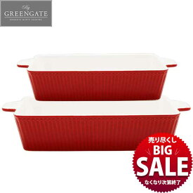 【LINE700円オフ】【在庫限り！売り尽くし SALE】オーブンプレート 2枚 セット レッド 赤 お皿 耐熱 北欧 皿 ケーキ グラタン Oven Plate かわいい おしゃれ カラー 北欧風 雑貨 食器 プレゼント ギフト 誕生日 引っ越し祝い 女性 磁器 海外 グリーンゲート