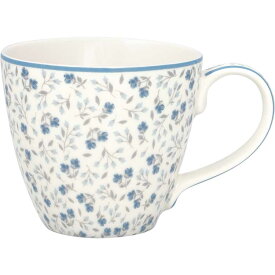 【P10倍】【完全売り尽くし 】GreenGate デンマーク直輸入 北欧 マグ 花柄 コーヒーブルー 青 ブルー グレー 花 ブーケ おしゃれ 雑貨 食器 紅茶 ホット コップ 磁器プレゼント 記念日 女子 雑貨 Florali レンジ対応 レンジ対応 食洗機対応ギフト海外インテリア