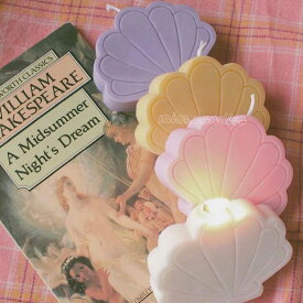 【P7倍】【在庫限り！売り尽くし SALE】 ハンガリー産 キャンドル シェル 貝 貝殻 パステル ハンドメイド かわいい おしゃれ 韓国 韓国風 雑貨 マリン マーメイド 海 カラフル カラー 手作りキャンドル インテリア 海外 プレゼント 誕生日 女性 友人ギフト