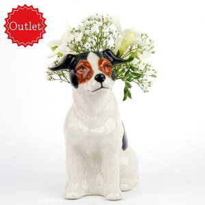 yhV̓MtgzyAEgbgizWbNbZeA ԕr S JackRussellTerrier Flower Vase CMX Quail Ceramics  u    t[x[X u[P ֑}  hCt