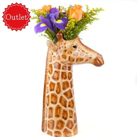 【LINE700円オフ】【アウトレット品】【在庫限り】キリン 花瓶 雑貨 グッズ 北欧 一輪挿し かわいい おしゃれ おもしろ きりん フラワーベース 置物 風水 玄関 インテリア 海外 陶器 セラミック プレゼント 誕生日 記念日 引っ越し祝い クエイル QuailCeramicsギフト