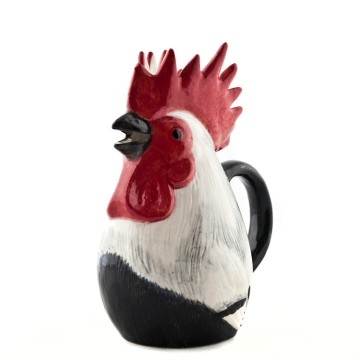 【ポイント10倍! 8/10〜15まで】DorkingRoosterJug ニワトリのジャグ Quail Ceramics クエイル 鳥 グッズ ジャグ 水差し 花瓶 一輪挿し 雑貨 インテリア にわとり サセックス おしゃれ おもしろ 置物 海外 北欧 陶器 プレゼント ギフト 誕生日 記念日 海外 ... ニワトリ 花瓶 水差し イタリア製?