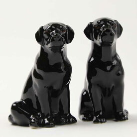 Labrador blackのフィギアセット ラブラドール イギリス Quail Ceramics 動物 置物 オブジェ インテリア 陶器 犬好き 黒ラブ