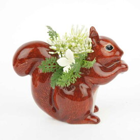 【再入荷】 Quail Ceramics クエールセラミックス 英国ブランド SquirrelBudVase リス 小花入れ 雑貨 グッズ 花瓶 一輪挿し りす おしゃれ おもしろ 北欧 陶器 置物 プレゼント 誕生日 記念日 セラミックスギフト 海外インテリア