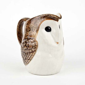 【20％OFF/P10倍】【在庫限り】 Quail Ceramics クエールセラミックス 英国ブランド BarnOwlJug メンフクロウ ジャグ 鳥 グッズ ジャグ 水差し 花瓶 挿し 雑貨 インテリア フクロウ 梟 ふくろう 置物 海外 北欧 陶器 プレゼント 誕生日 記念日ギフト