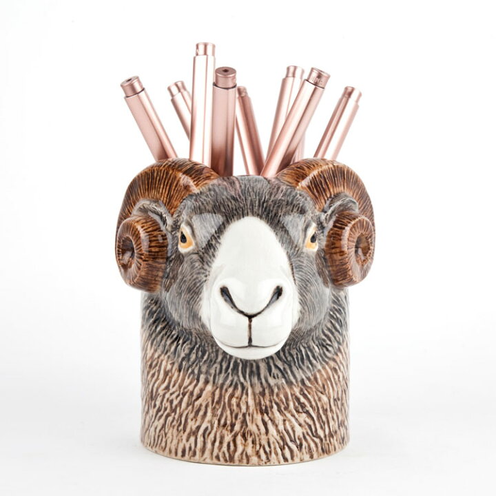 楽天市場 羊のペン立て Swaledale Pen Pot イギリス Quail Ceramics 動物 置物 オブジェ インテリア アニマル雑貨 動物雑貨 ヨーロッパ雑貨 北欧 モダン 磁器製 ヨーロッパ市場向け製品 動物好き 羊 ひつじ 海外雑貨のドゥナパール