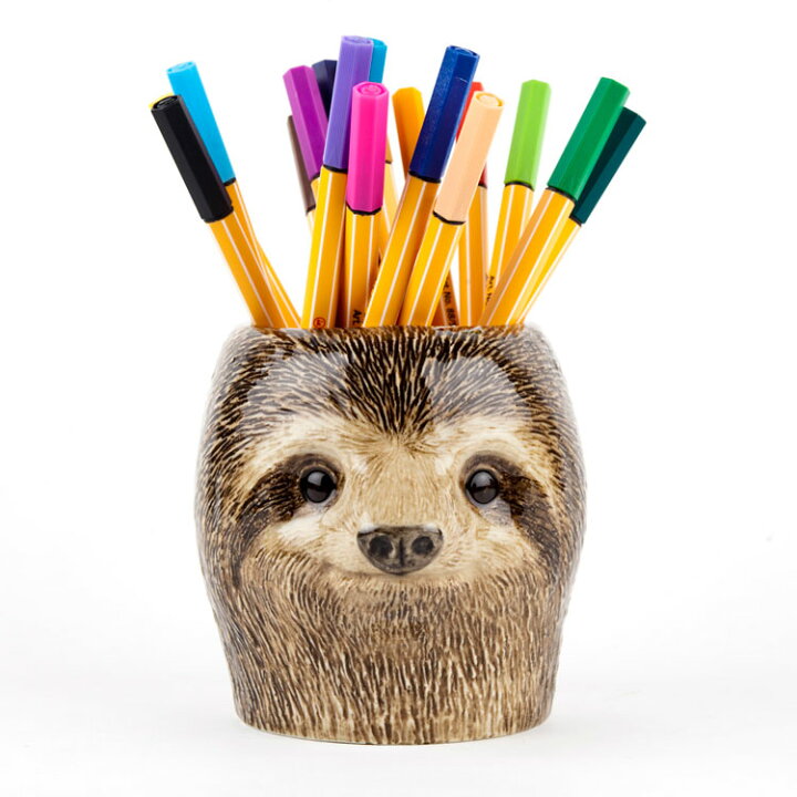 楽天市場 ナマケモノのペン立て Sloth Pen Pot イギリス Quail Ceramics 動物 置物 オブジェ インテリア アニマル雑貨 動物雑貨 ヨーロッパ雑貨 北欧 モダン 磁器製 ヨーロッパ市場向け製品 動物好き ナマケモノ なまけもの 海外雑貨のドゥナパール