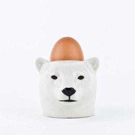 【楽天スーパーSALE限定割引】エッグスタンド PolarBearFaceEggCup 白くま エッグカップ イギリス Quail Ceramics クエイル・セラミックス 動物 置物 オブジェ インテリア 北欧 モダン 陶器 ヨーロッパ エッグスタンド ポット シロクマ 白熊