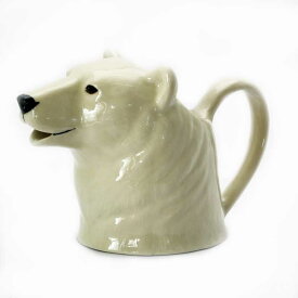 Polar Bear Jug ジャグ L イギリス Quail Ceramics 動物 置物 オブジェ インテリア 陶器 水差し シロクマ しろくま くま 水族館 動物園 動物雑貨 北欧雑貨 デキャンタ ホワイト
