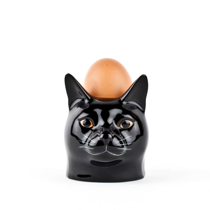 楽天市場 エッグスタンド Luckyeggcup 猫の エッグカップ Quail Ceramics クエイル 猫雑貨 猫グッズ エッグカップ エッグポット 卵 雑貨 インテリア 黒猫 ネコ ねこ おしゃれ おもしろ アニマル 海外 輸入 北欧 陶器 プレゼント ギフト 誕生日 記念日 ドゥナパール