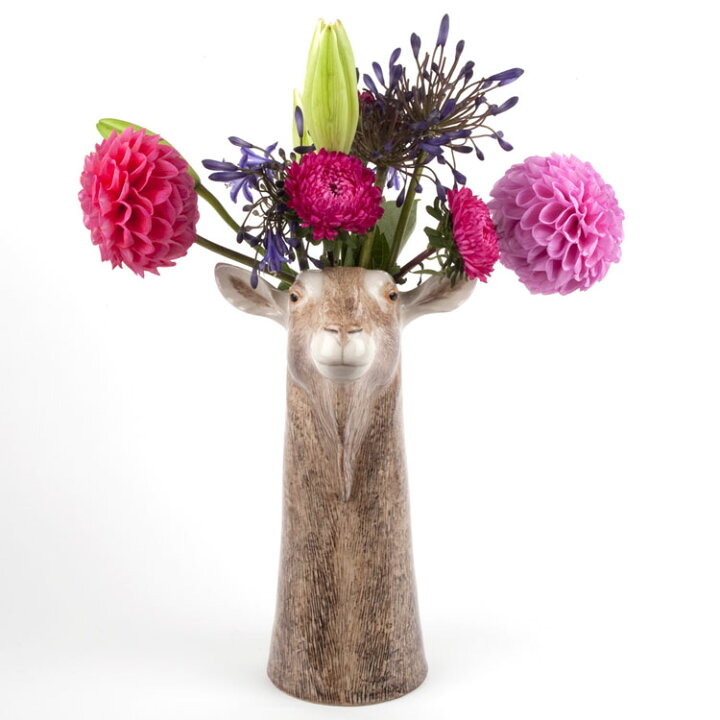 楽天市場 Goat Flower Vase イギリス Quail Ceramics 動物 置物 オブジェ インテリア 磁器製 花瓶 やぎ アニマル 珍しい 海外雑貨のドゥナパール