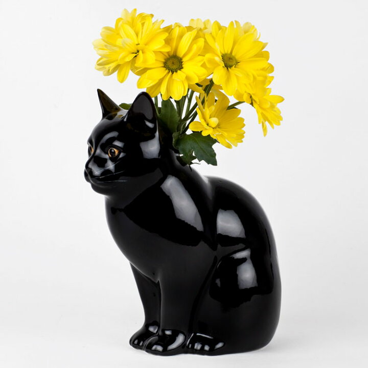楽天市場 Bis 22 1月号掲載アイテム 猫 花瓶 雑貨 グッズ 北欧 一輪挿し かわいい 可愛い お洒落 おしゃれ おもしろ ネコ ねこ フラワーベース 置物 猫雑貨 猫グッズ インテリア 海外 陶器 セラミック プレゼント ギフト 誕生日 引っ越し祝い クエイル Lucky L