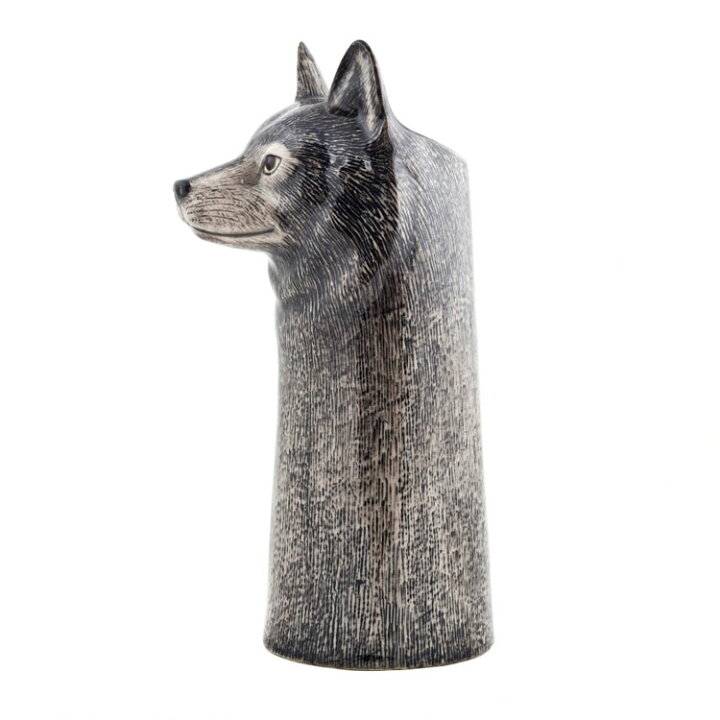 楽天市場 Wolf Flower Vase オオカミの花瓶イギリス Quail Ceramics 動物 置物 オブジェ インテリア 磁器製 アニマル 珍しい オオカミ 狼 ウルフ 海外雑貨のドゥナパール