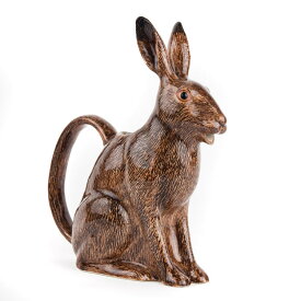 Hare Jug 野うさぎのジャグ イギリス Quail Ceramics 動物 置物 オブジェ インテリア 陶器 水差し 花瓶 野うさぎ ノウサギ うさぎ ウサギ アニマル雑貨 雑貨好き Rabbit ギフト プレゼント