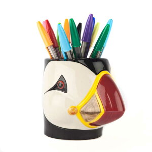 yʌzjVcmh y Puffin Pen Pot  쒹 cmh  킢  |bg ϗtA  [ fXN  v[g a zj wj Quail Ceramic