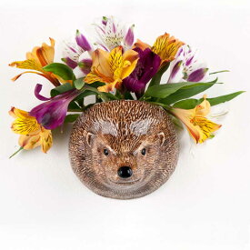 【30％OFF/P10倍】【在庫限り】 Quail Ceramics クエールセラミックス 英国ブランド HedgehogWallVase ハリネズミ 壁掛け 花瓶 雑貨 置物 花瓶 インテリア 挿し かわいい アート 動物 小動物 海外 北欧 陶器 壁掛け プレゼント 誕生日 記念日 ギフト