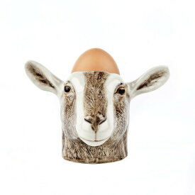 【楽天スーパーSALE限定割引】Goat Face Egg Cup ヤギ やぎ 山羊 エッグスタンド エッグカップ 卵 たまご 雑貨 インテリア 食卓 おしゃれ おもしろ 置物 海外 北欧 陶器 プレゼント ギフト 誕生日 記念日 イギリス Quail Ceramics クエイルセラミックス