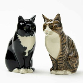 【LINE700円オフ】Millie&Julius S+P 猫の塩コショウ入れ セット Quail Ceramics クエイル 猫雑貨 塩胡椒入れ 雑貨 インテリア 猫 ネコ ねこ おしゃれ おもしろ 海外 北欧 陶器 プレゼント ギフト 誕生日 記念日