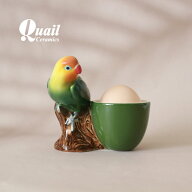 【在庫限り】 Quail Ceramics クエールセラミックス 英国ブランド エッグスタンド ボタンインコ インコ …
