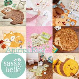【P10倍】【最終値下げ】ラグ 子供 こども キッズ マット 動物 8種 コットン 綿 子供部屋 ナマケモノ 白鳥 鳥 ライオン キツネ 羊 ハリネズミ ミツバチ ティーレックス 恐竜 男の子 女の子 ピンク プレゼント 出産祝い 誕生日ギフト海外インテリア