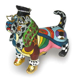 【LINE700円オフ】いぬ "Mr.Beasley" Lサイズ TOMS Drag ポップ アート トーマス・ホフマン イヌ 犬 置物 ヨーロッパ ドイツ Germany インテリア メガネ 帽子 お洒落 ユニーク 大理石 個性的 カラフル アニマル雑貨 犬グッズ