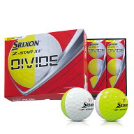 【数量限定】ダンロップ DUNLOP ゴルフボール スリクソン Z-STAR XV9 DIVIDE ディバイド イエロー／ホワ…