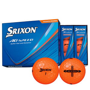DUNLOP �_�����b�v �S���t�{�[�� SRIXON �X���N�\��AD SPEED �p�b�V�����I�����W 1�_�[�X 2026�N���f��